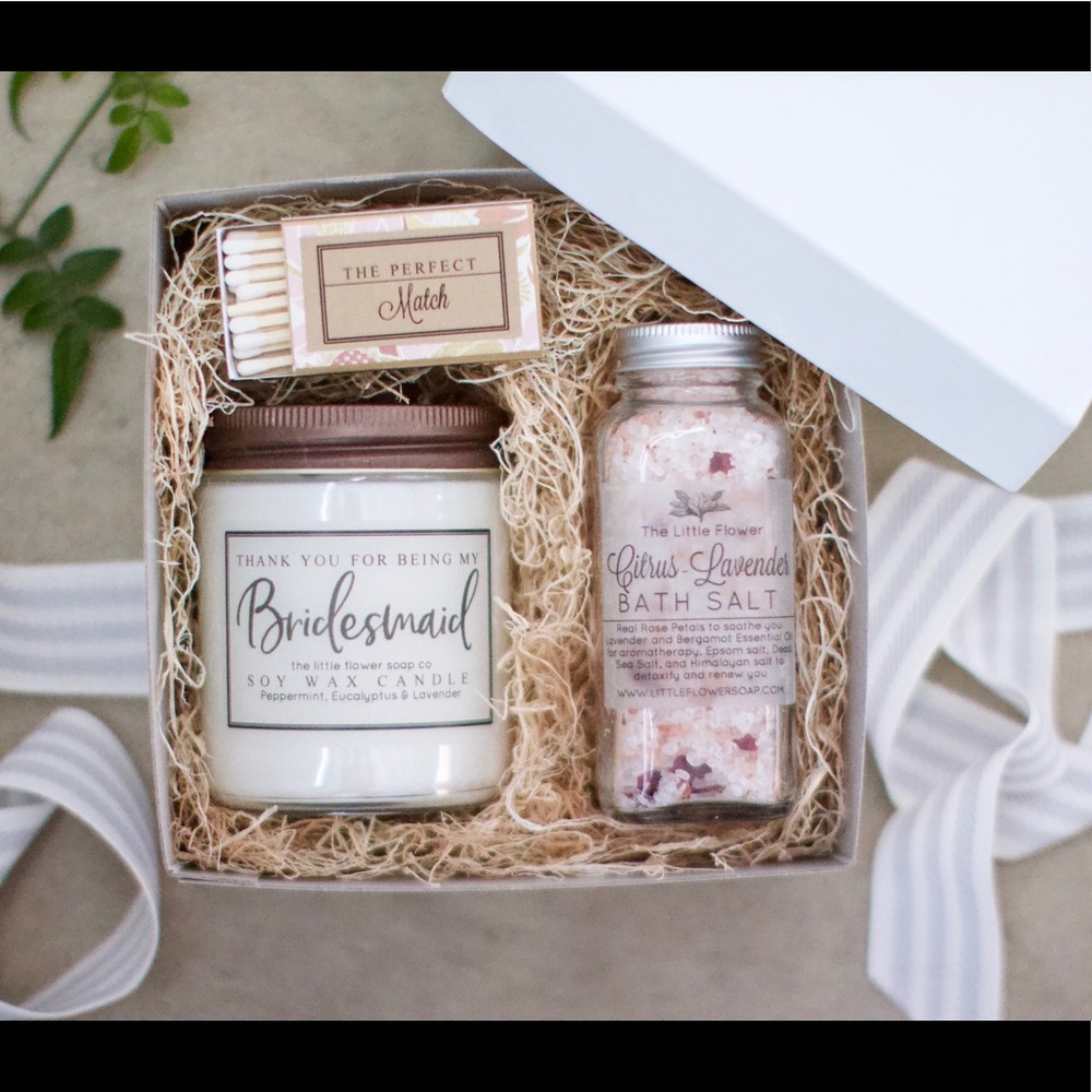 Bridesmaid thank you gift box